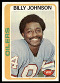 1978 Topps Billy Johnson Football Cards #390