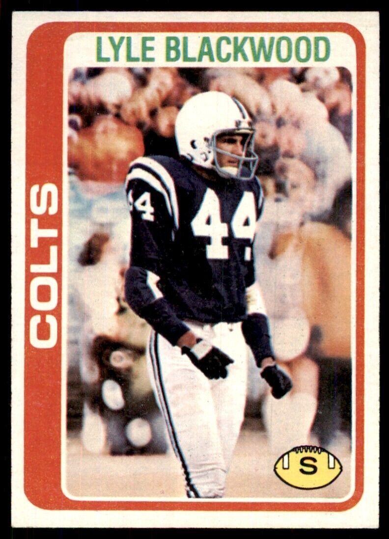 1978 Topps Lyle Blackwood B Football Cards #89