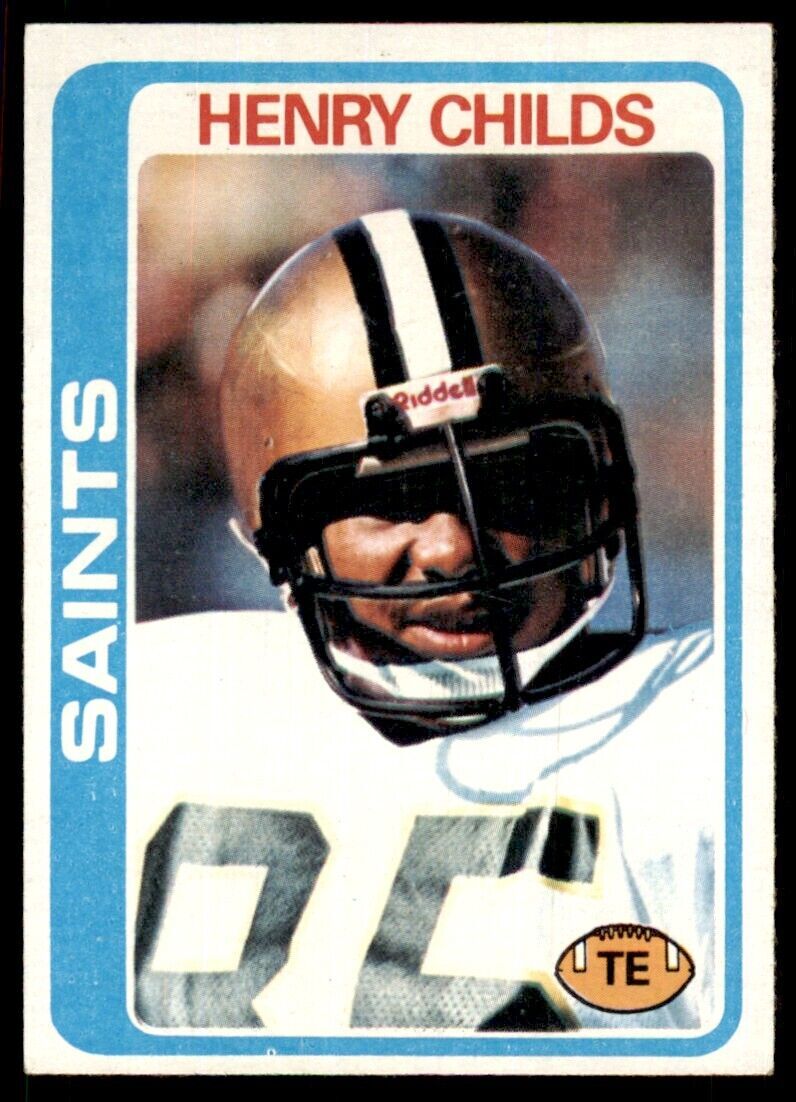 1978 Topps Henry Childs B Football Cards #463