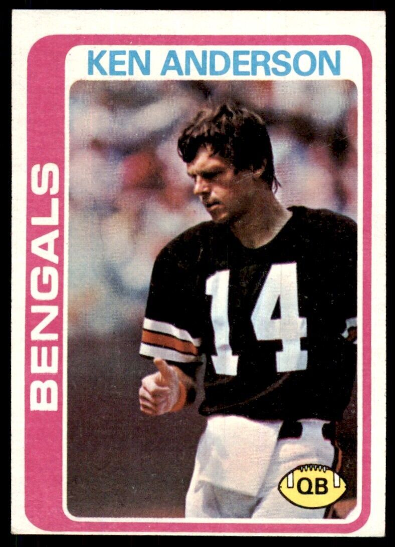 1978 Topps Ken Anderson A Football Cards #205