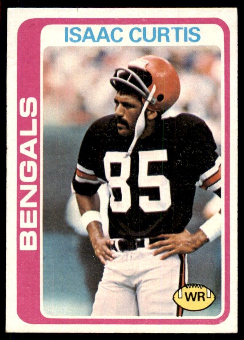 1978 Topps Isaac Curtis A Football Cards #185