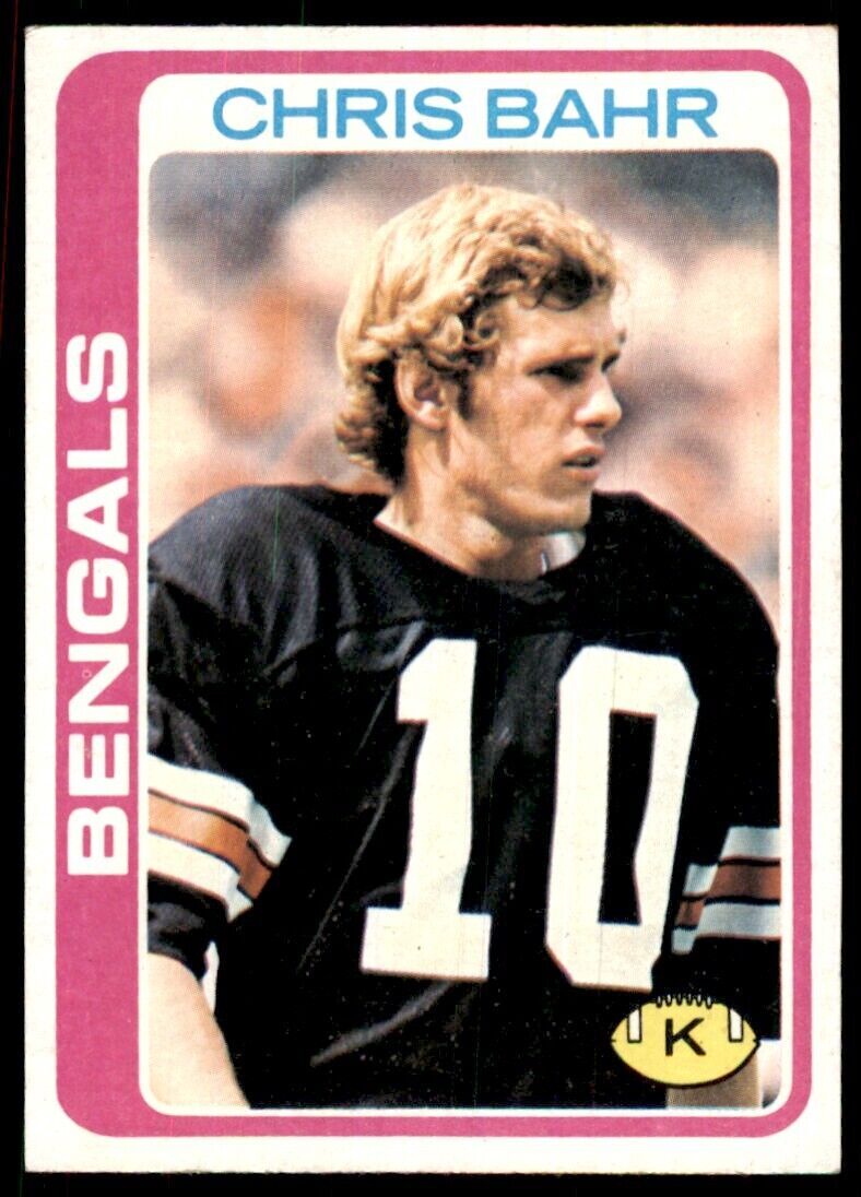 1978 Topps Chris Bahr A Football Cards #94