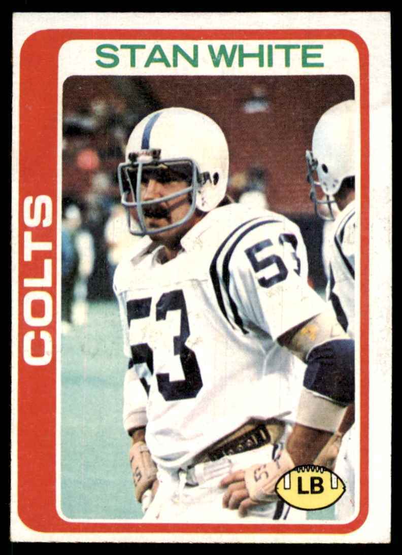 1978 Topps Stan White A Football Cards #49