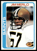 1978 Topps Jim Merlo A Football Cards #98