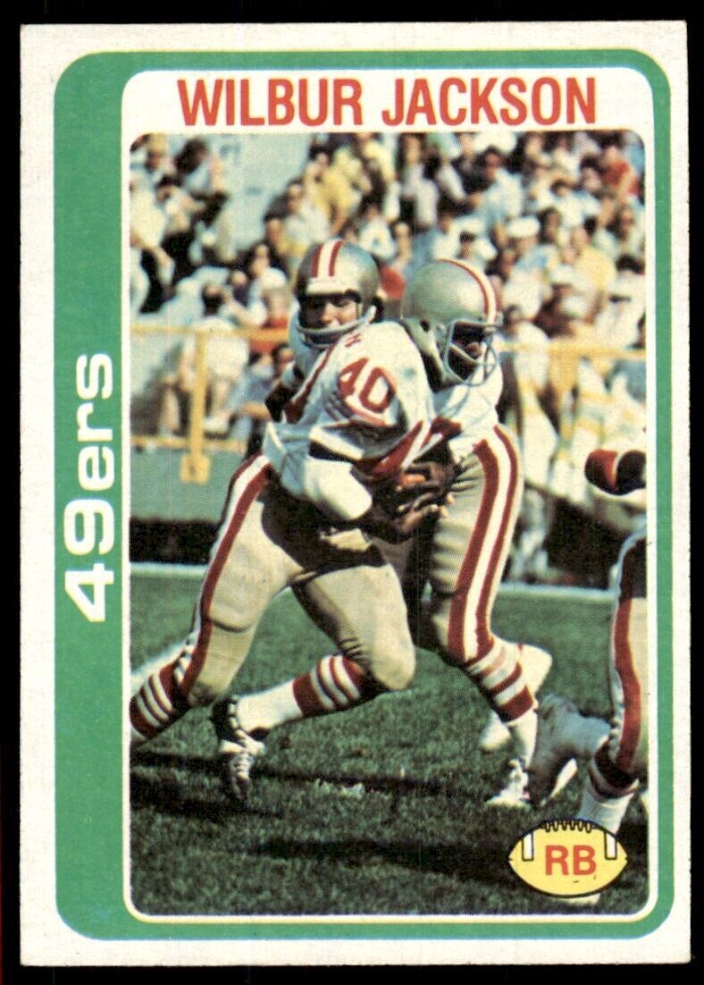 1978 Topps Wilbur Jackson Football Cards #38