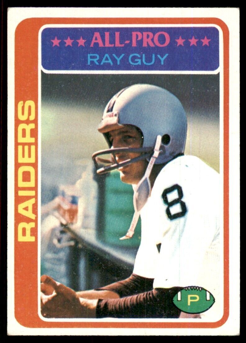 1978 Topps- Ray Guy Football Cards #260