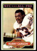 1980 Topps Harry Carson Football Cards #135
