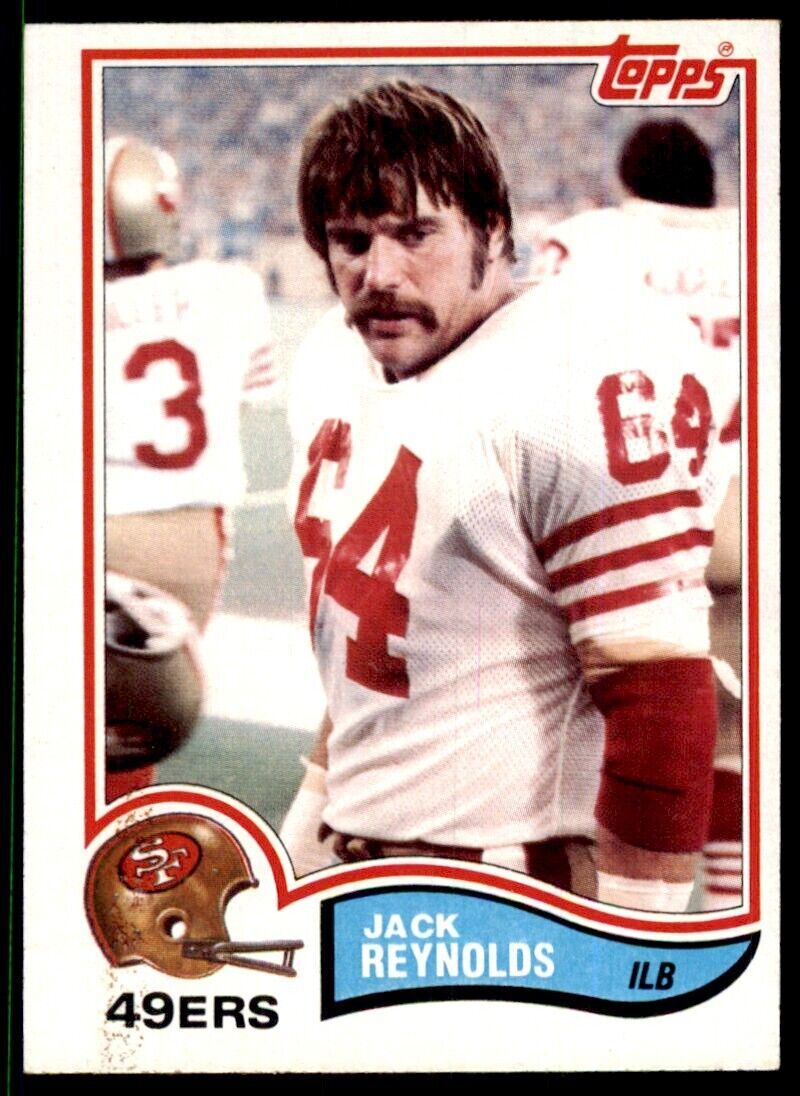 1982 Topps Jack Reynolds Football Cards #491