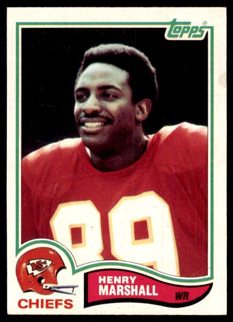 1982 Topps Henry Marshall Football Cards #122