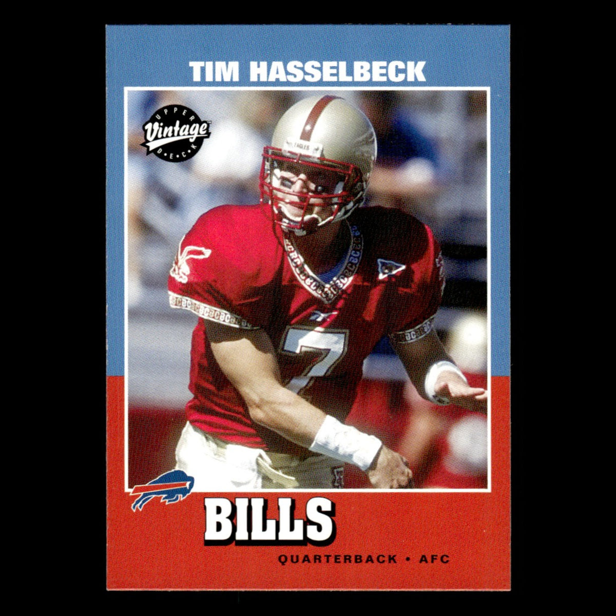 Tim Hasselbeck Rookie #209 2001 Upper Deck Vintage Buffalo Bills Football Card