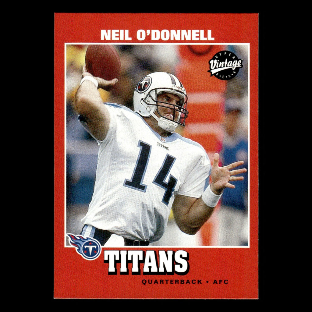 Neil Odonnell #171 2001 Upper Deck Vintage Tennessee Titans Football Card NFL NM