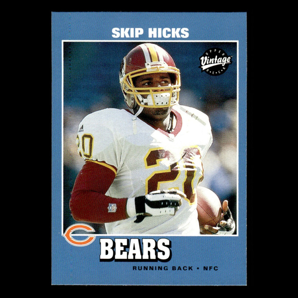 Skip Hicks #178 2001 Upper Deck Vintage Chicago Bears Football Card NFL NM