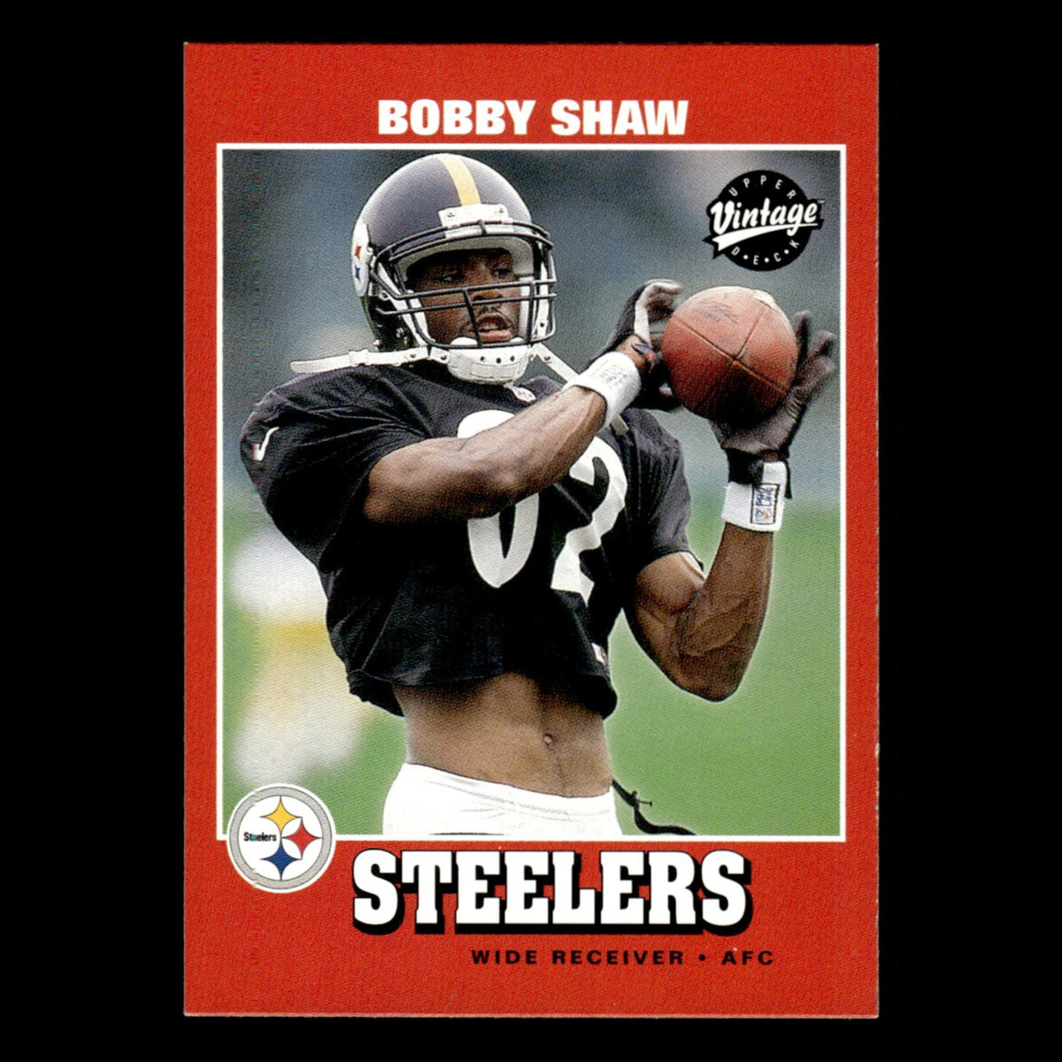 Bobby Shaw #136 2001 Upper Deck Vintage Pittsburgh Steelers Football Card NFL NM