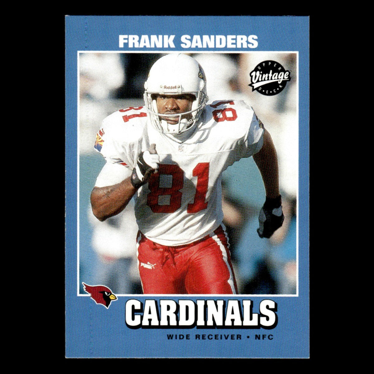 Frank Sanders #4 2001 Upper Deck Vintage Arizona Cardinals Football Card NFL NM