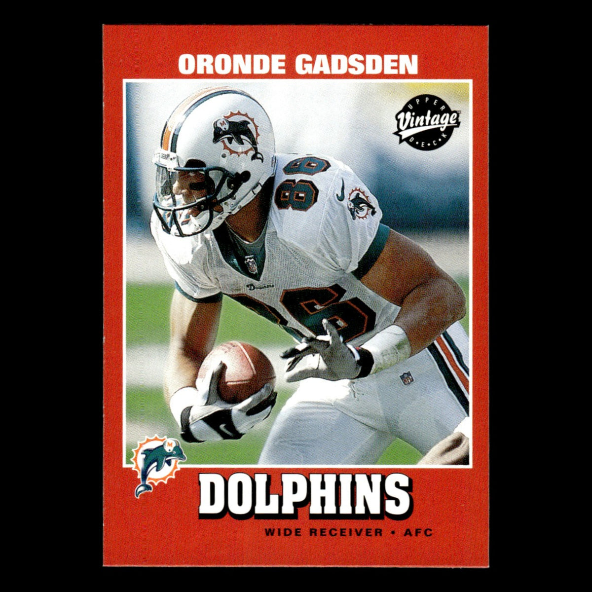 Oronde Gadsden #86 2001 Upper Deck Vintage Miami Dolphins Football Card NFL NM
