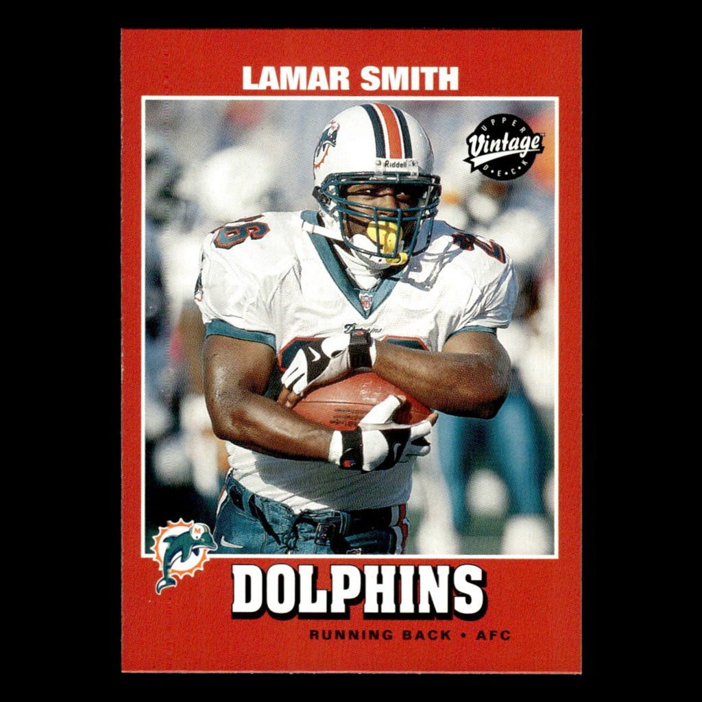 Lamar Smith #87 2001 Upper Deck Vintage Miami Dolphins Football Card NFL NM