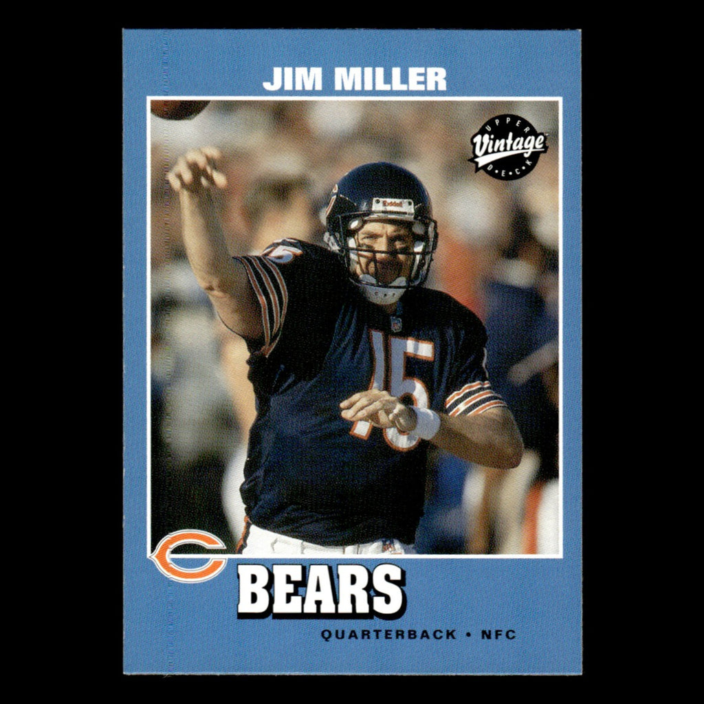 Jim Miller #32 2001 Upper Deck Vintage Chicago Bears Football Card NFL NM