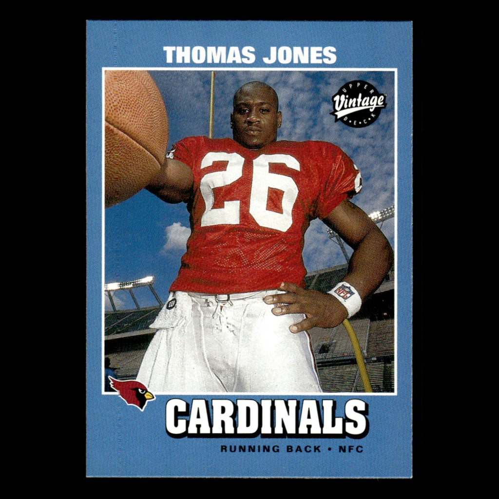 Thomas Jones #3 2001 Upper Deck Vintage Arizona Cardinals Football Card NFL NM