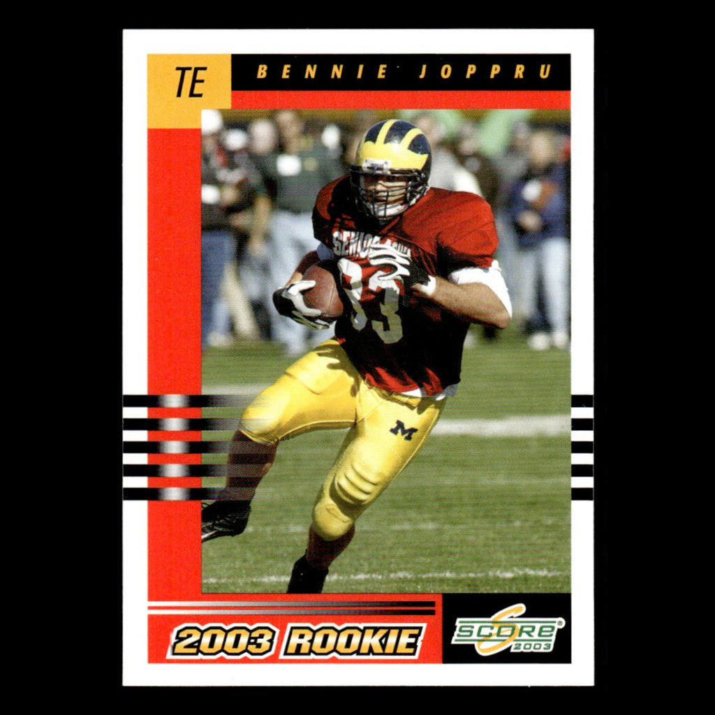 Bennie Joppru Rookie #309 2003 Score Houston Texans Football Card NFL NM