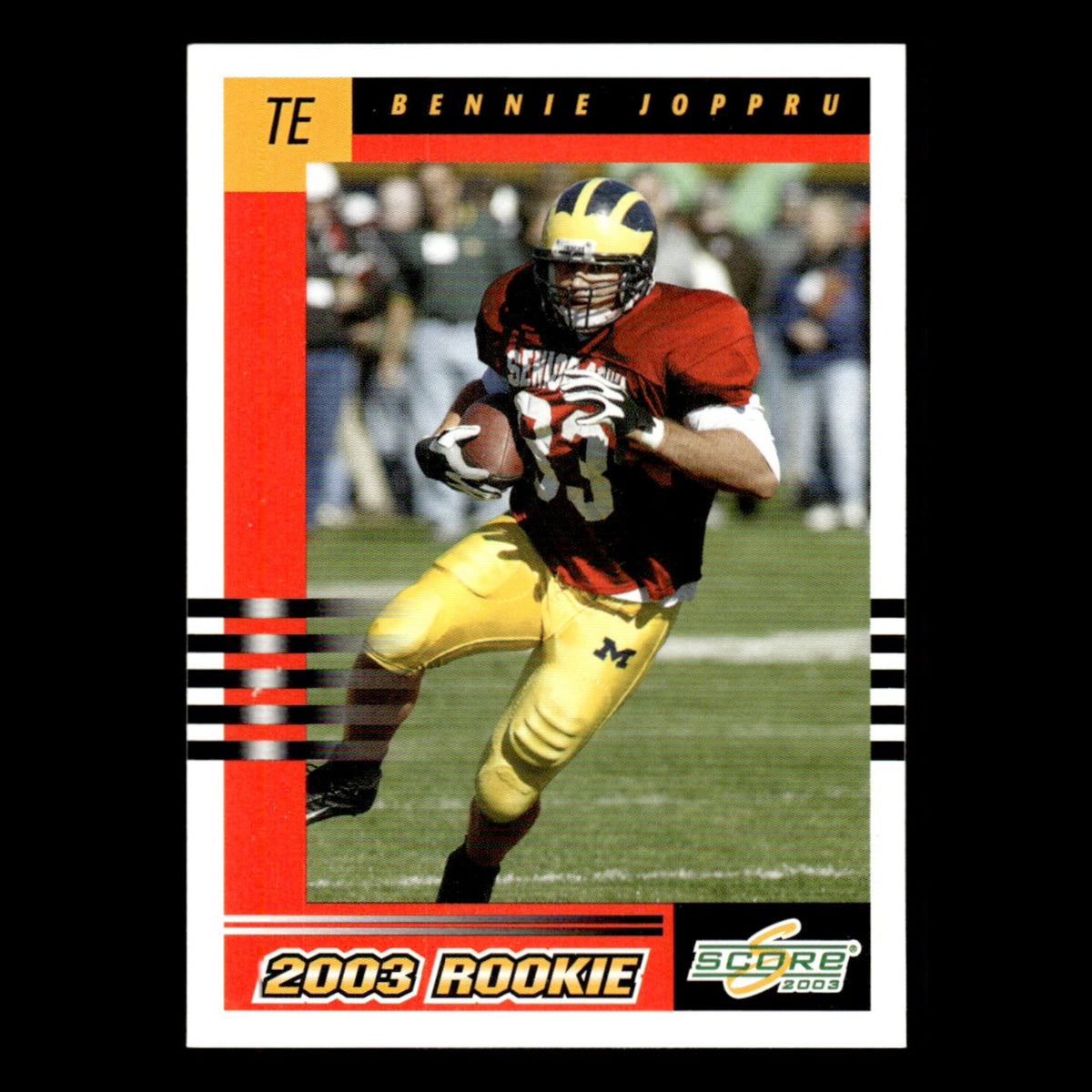 Bennie Joppru Rookie #309 2003 Score Houston Texans Football Card NFL NM