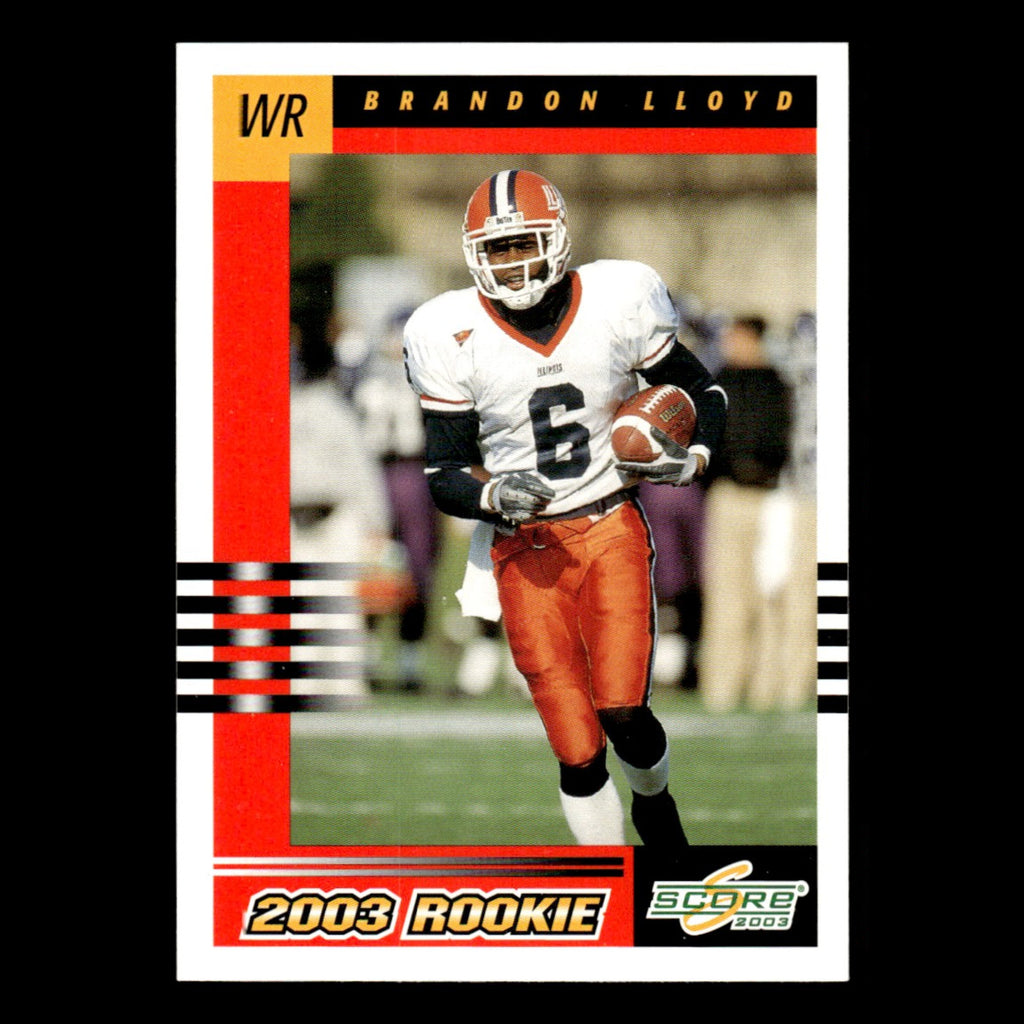 Brandon Lloyd Rookie #299 2003 Score San Francisco 49ers Football Card NFL NM