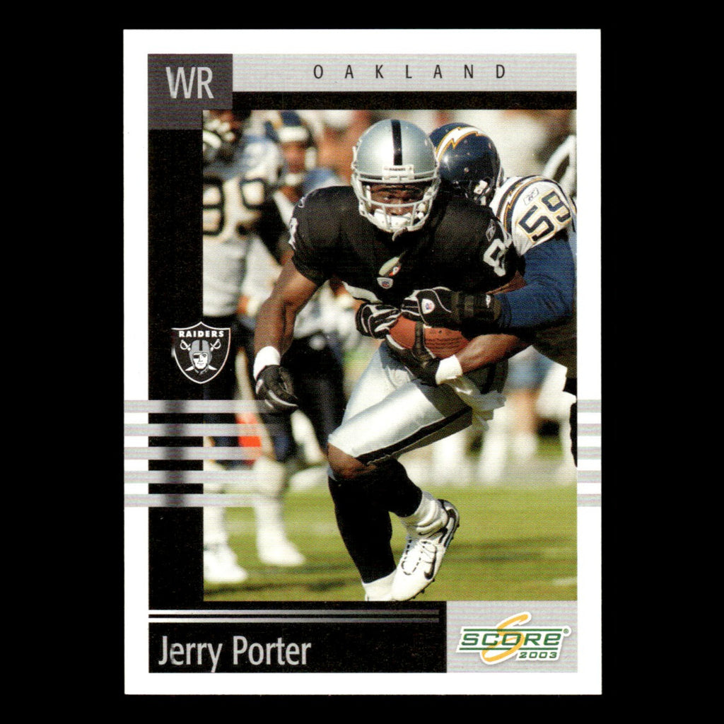 Jerry Porter #105 2003 Score Oakland Raiders Football Card NFL NM