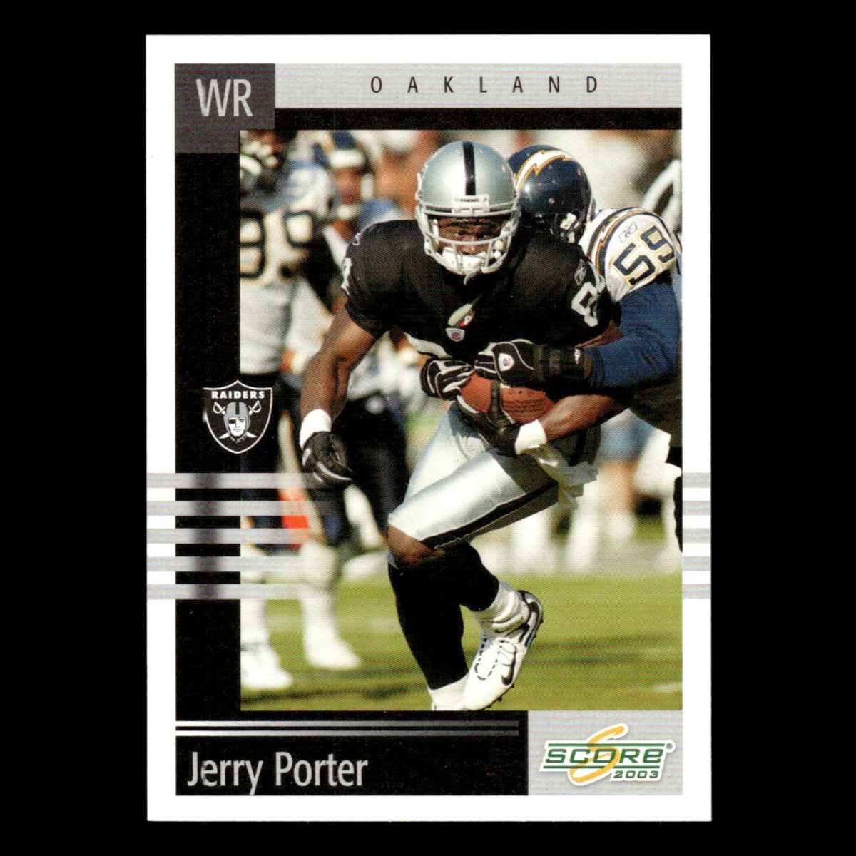 Jerry Porter #105 2003 Score Oakland Raiders Football Card NFL NM