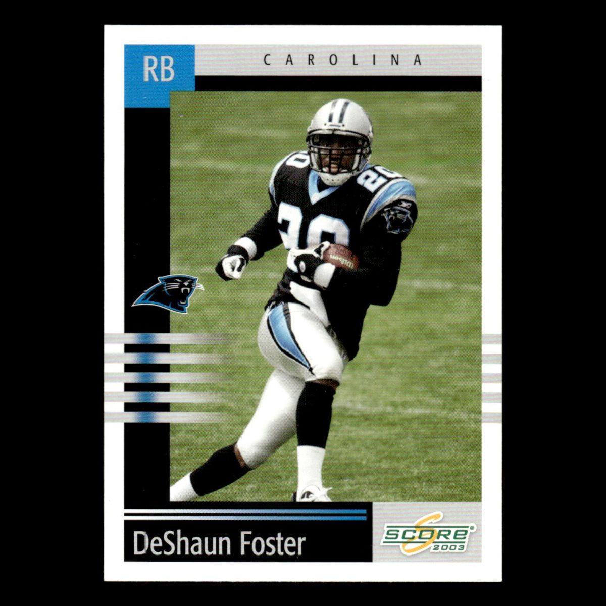 DeShaun Foster #156 2003 Score Carolina Panthers Football Card NFL NM