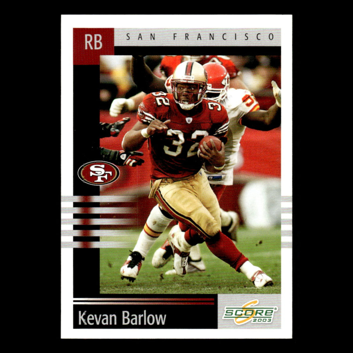 Kevan Barlow #233 2003 Score San Francisco 49ers Football Card NFL NM