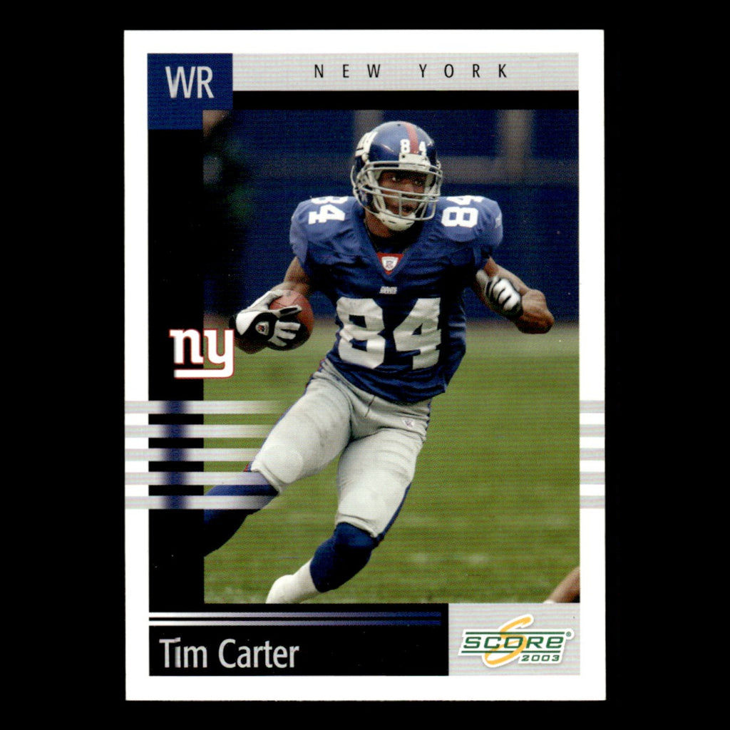 Tim Carter #215 2003 Score New York Giants Football Card NFL NM
