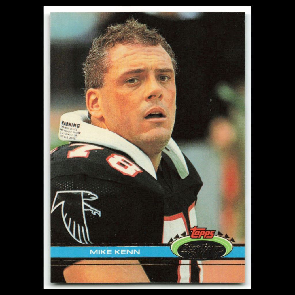 Mike Kenn #180 1991 Topps Stadium Club Atlanta Falcons Football Card NFL NM