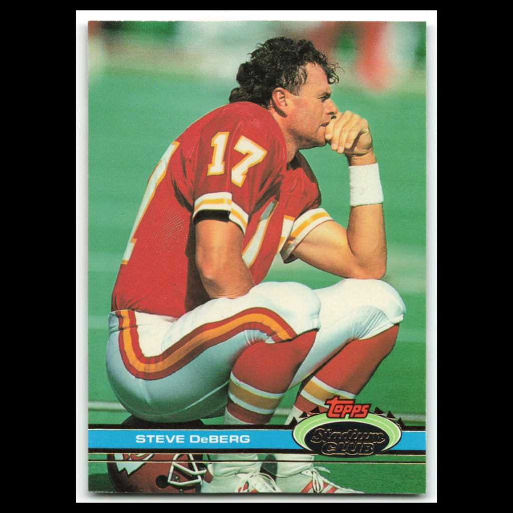 Steve DeBerg #158 1991 Topps Stadium Club Kansas City Chiefs Football Card NFL