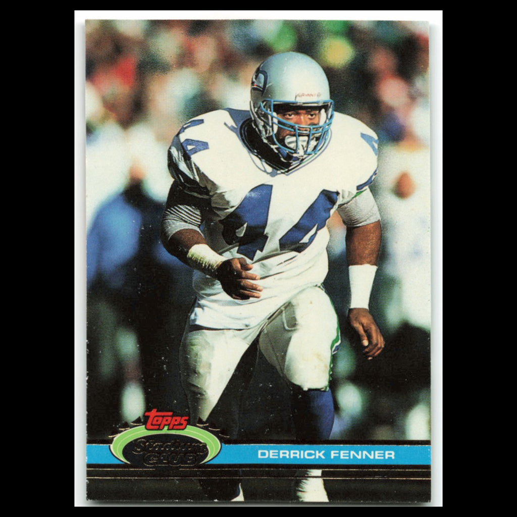 Derrick Fenner #439 1991 Topps Stadium Club Seattle Seahawks Football Card NFL