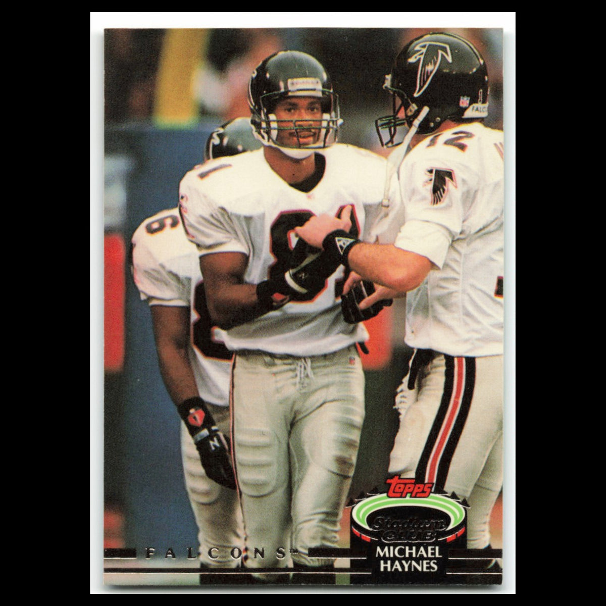 Michael Haynes #30 1992 Topps Stadium Club Atlanta Falcons Football Card NFL NM