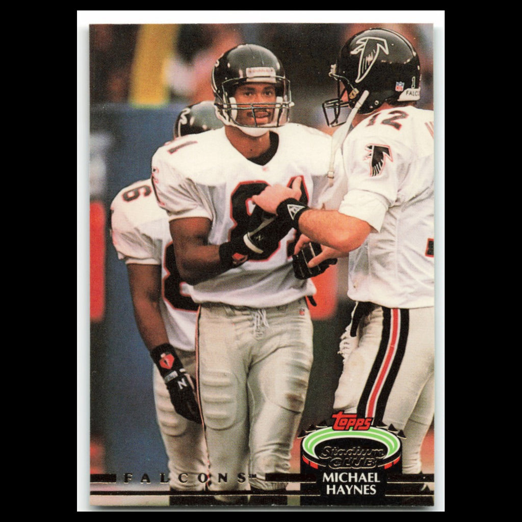 Michael Haynes #30 1992 Topps Stadium Club Atlanta Falcons Football Card NFL NM