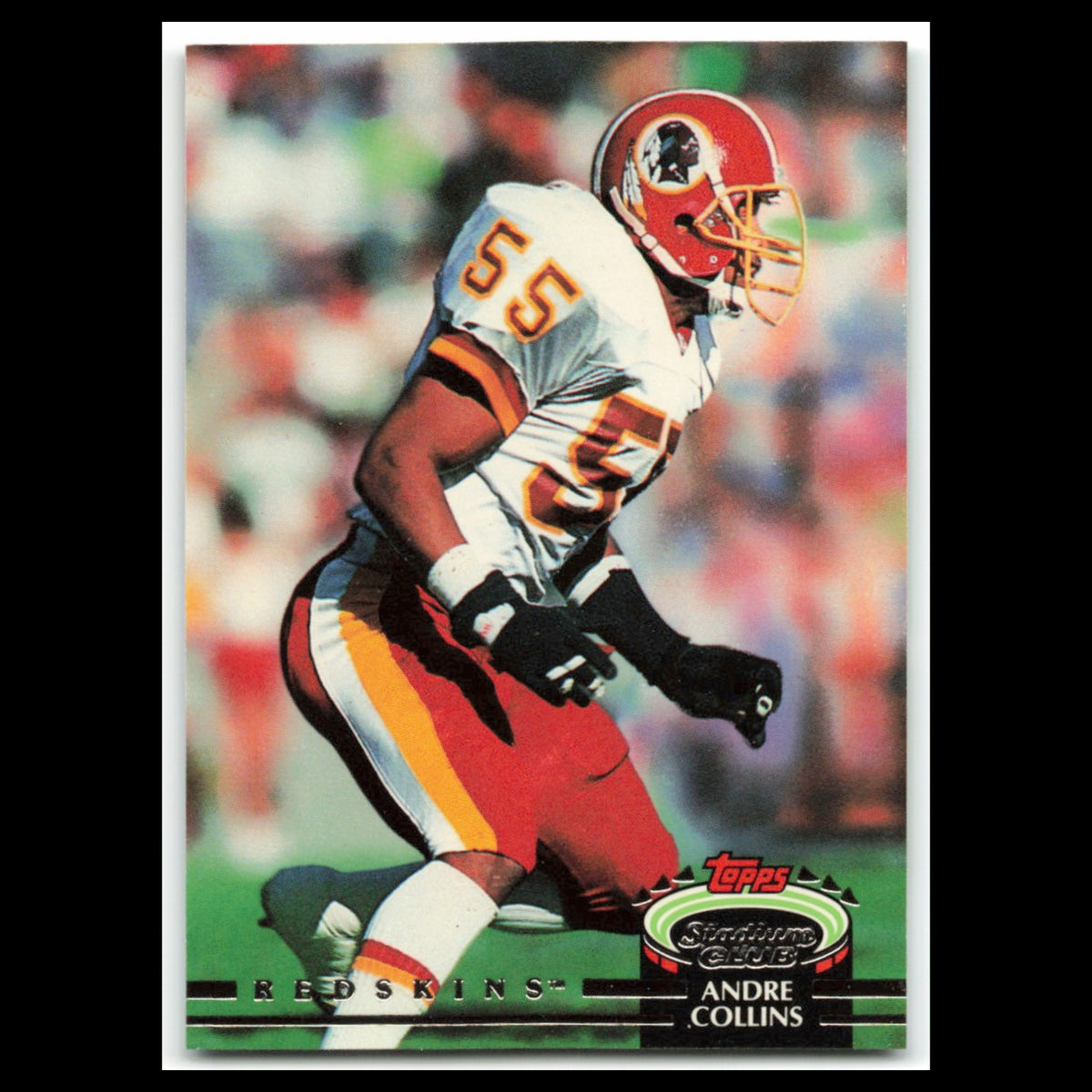 Andre Collins #36 1992 Topps Stadium Club Washington Redskins Football Card NFL