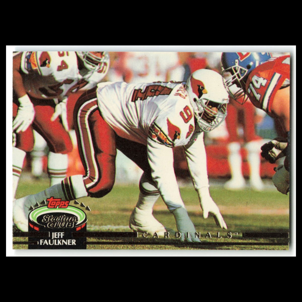 Jeff Faulkner #158 1992 Topps Stadium Club Phoenix Cardinals Football Card NFL