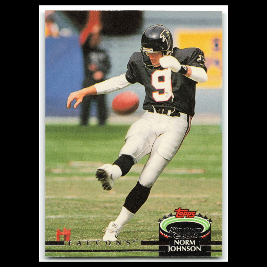 Norm Johnson #107 1992 Topps Stadium Club Atlanta Falcons Football Card NFL NM