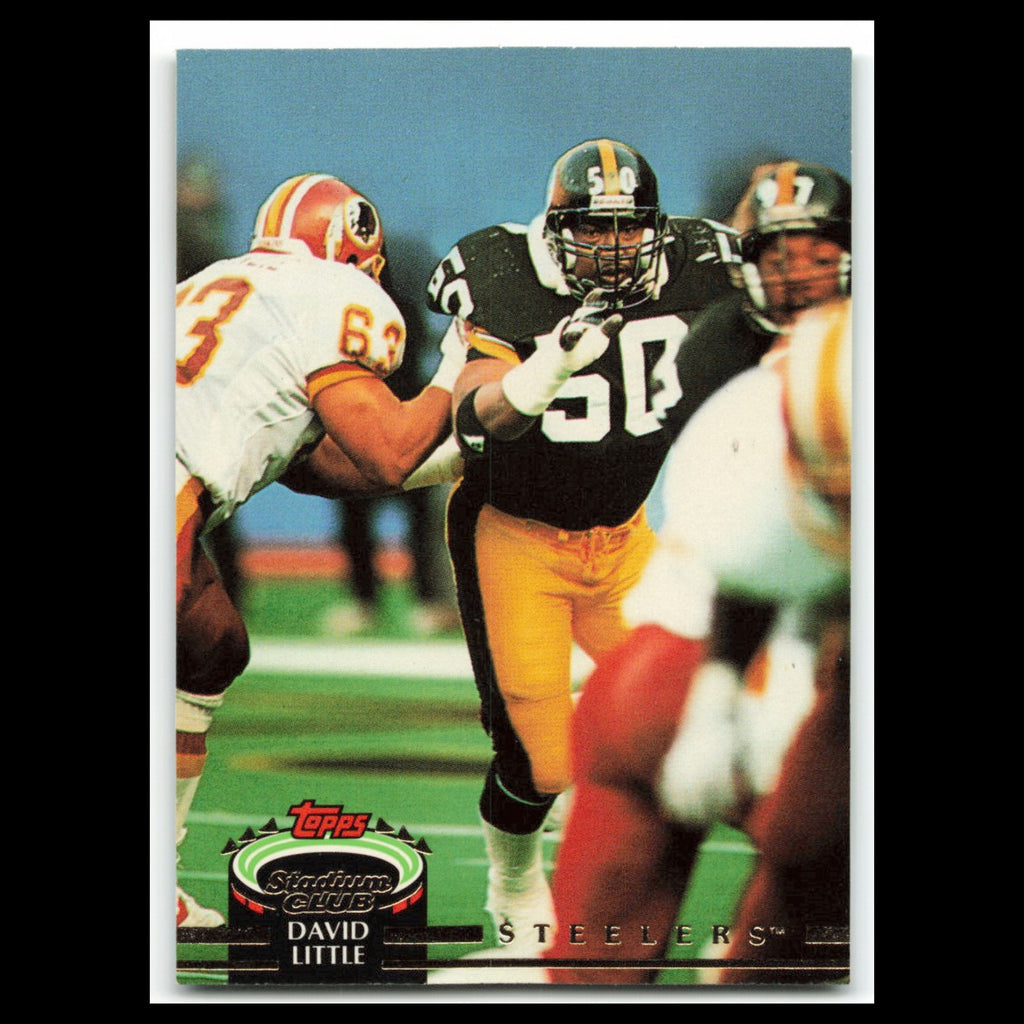 David Little #524 1992 Topps Stadium Club Pittsburgh Steelers Football Card NFL