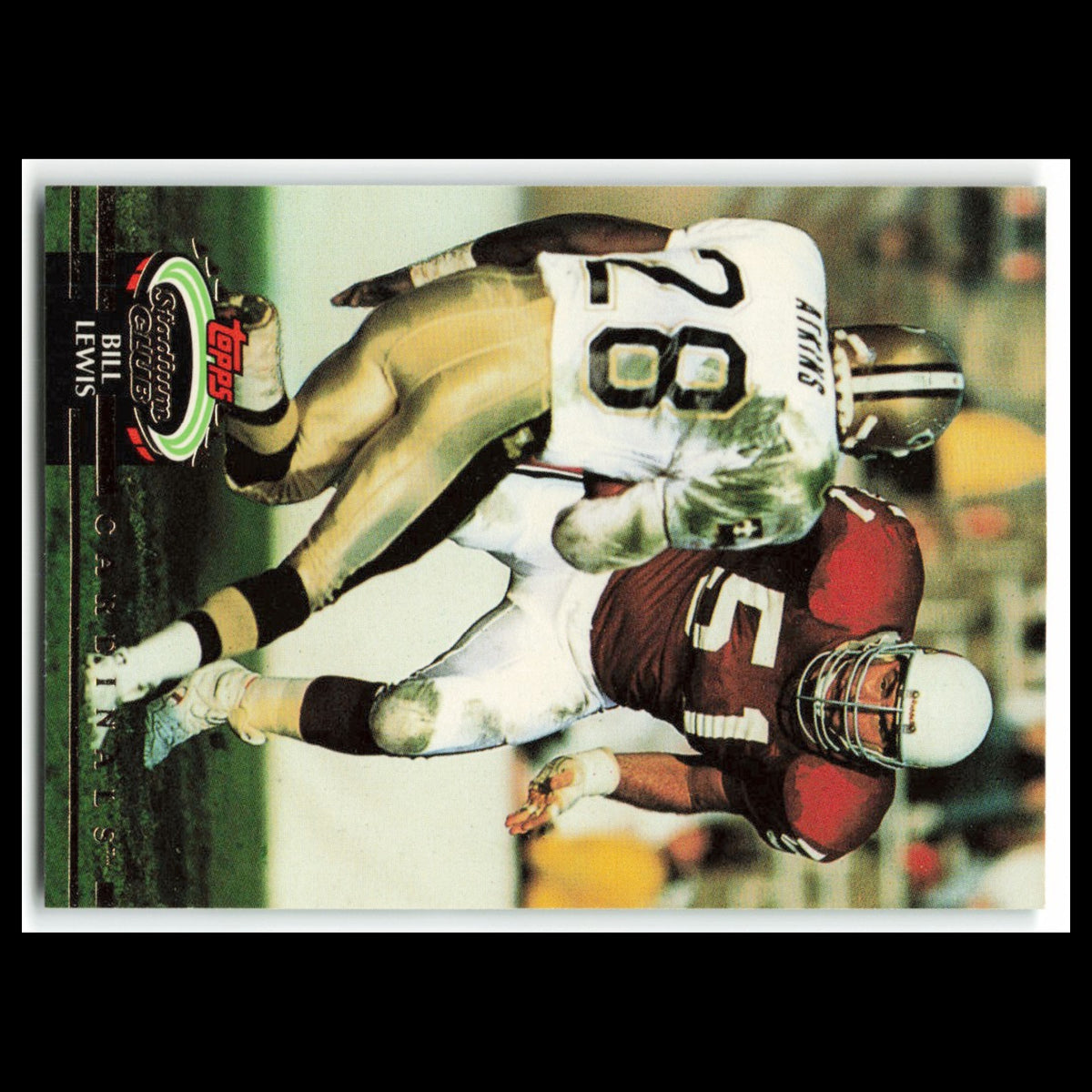 Bill Lewis #497 1992 Topps Stadium Club Phoenix Cardinals Football Card NFL NM