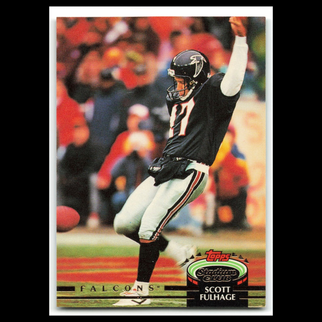 Scott Fulhage #255 1992 Topps Stadium Club Atlanta Falcons Football Card NFL NM