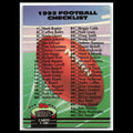 Checklist #288 1992 Topps Stadium Club Football Card NFL NM
