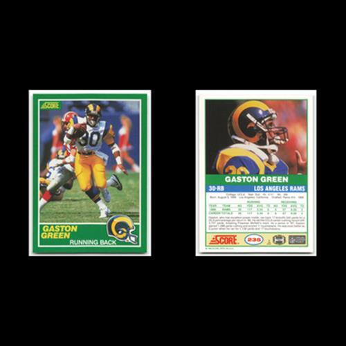 Gaston Green Rookie #235 1989 Score Los Angeles Rams Football Card NFL NM