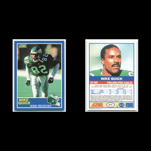 Mike Quick #67 1989 Score Philadelphia Eagles Football Card NFL NM