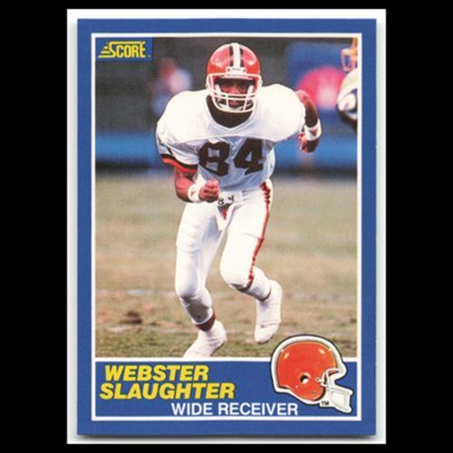 Webster Slaughter #84 1989 Score Cleveland Browns Football Card NFL NM