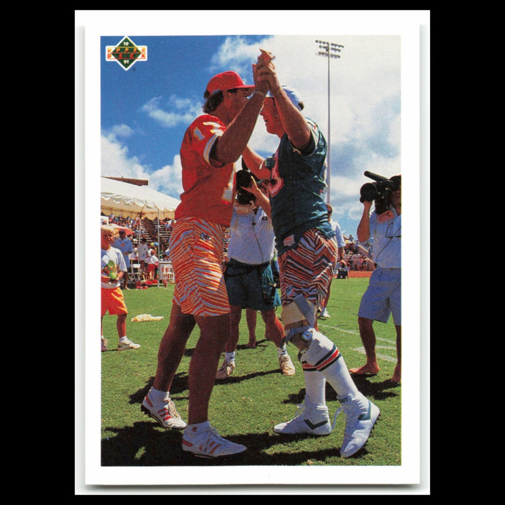 Dan Marino/Steve DeBerg #450 1991 Upper Deck Miami Dolphins/Kansas City Chiefs