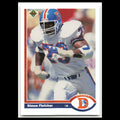 Simon Fletcher #396 1991 Upper Deck Denver Broncos Football Card NFL NM