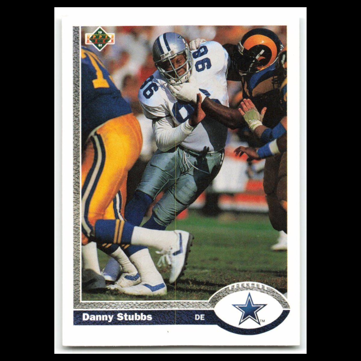 Danny Stubbs #389 1991 Upper Deck Dallas Cowboys Football Card NFL NM