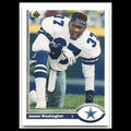 James Washington Rookie #679 1991 Upper Deck Dallas Cowboys Football Card NFL NM