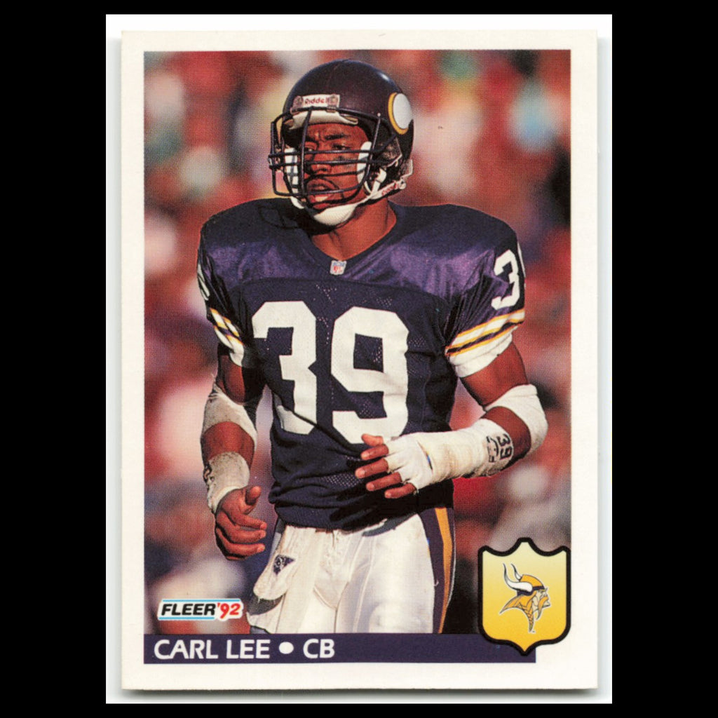 Carl Lee #247 1992 Fleer Minnesota Vikings Football Card NFL NM